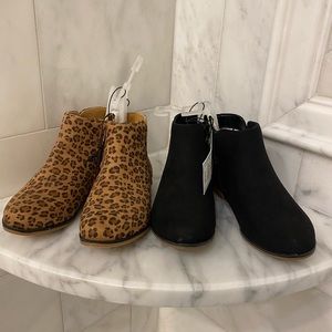 BNWT - Cat and Jack Leopard and Black Bootie Size 12 and 13